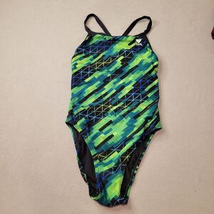 TYR Green Swimsuit One Piece Size Xs